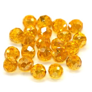 Бусины рондели 4*3мм (оранжевый прозрачный)